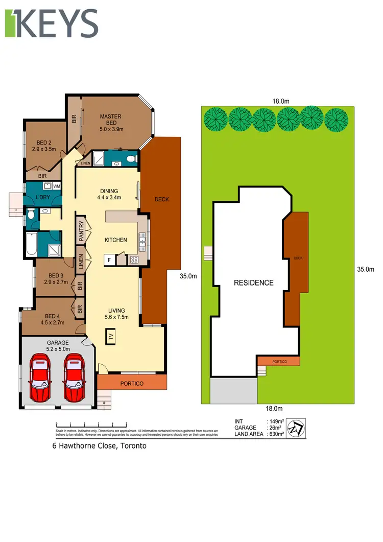 Floorplan of Homely house listing, 6 Hawthorne Close, Toronto NSW 2283