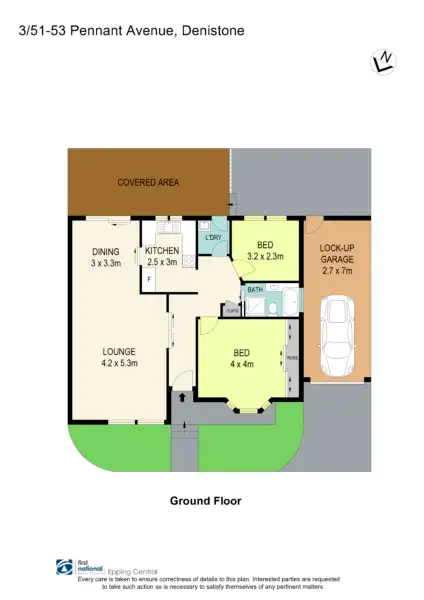 Floorplan of Homely villa listing, 3/51-53 Pennant Avenue, Denistone NSW 2114