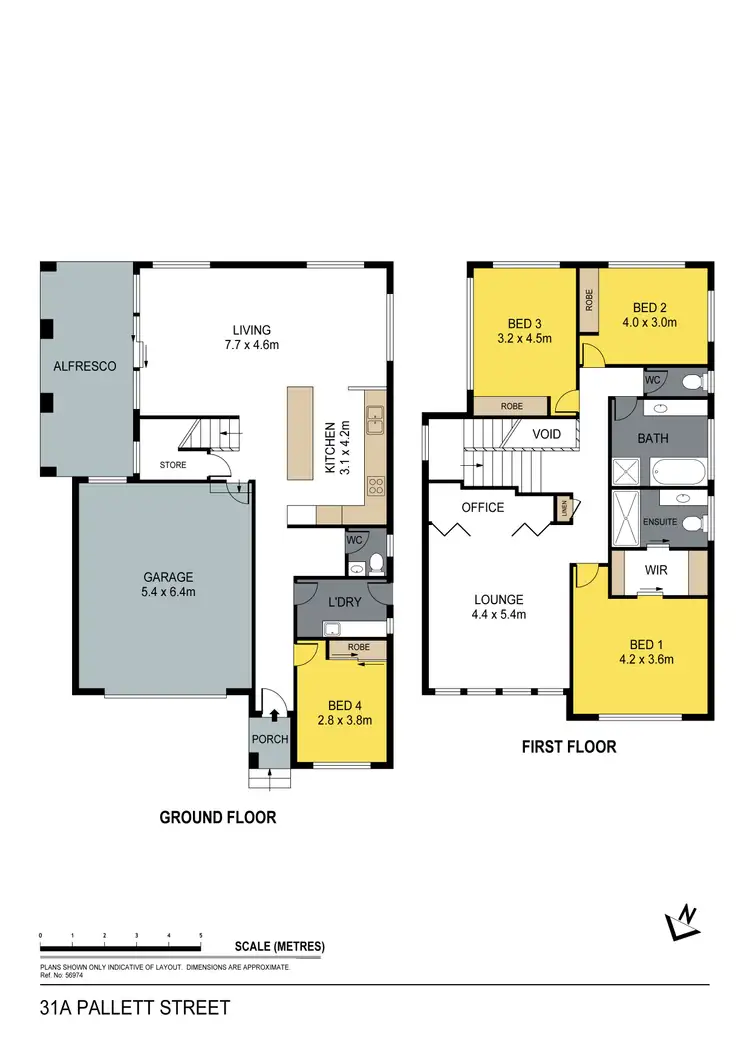 Floorplan of Homely house listing, 31A Pallett Street, Golden Square VIC 3555