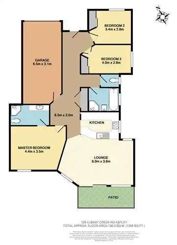 Floorplan of Homely townhouse listing, 2/129 Albany Creek Road, Aspley QLD 4034