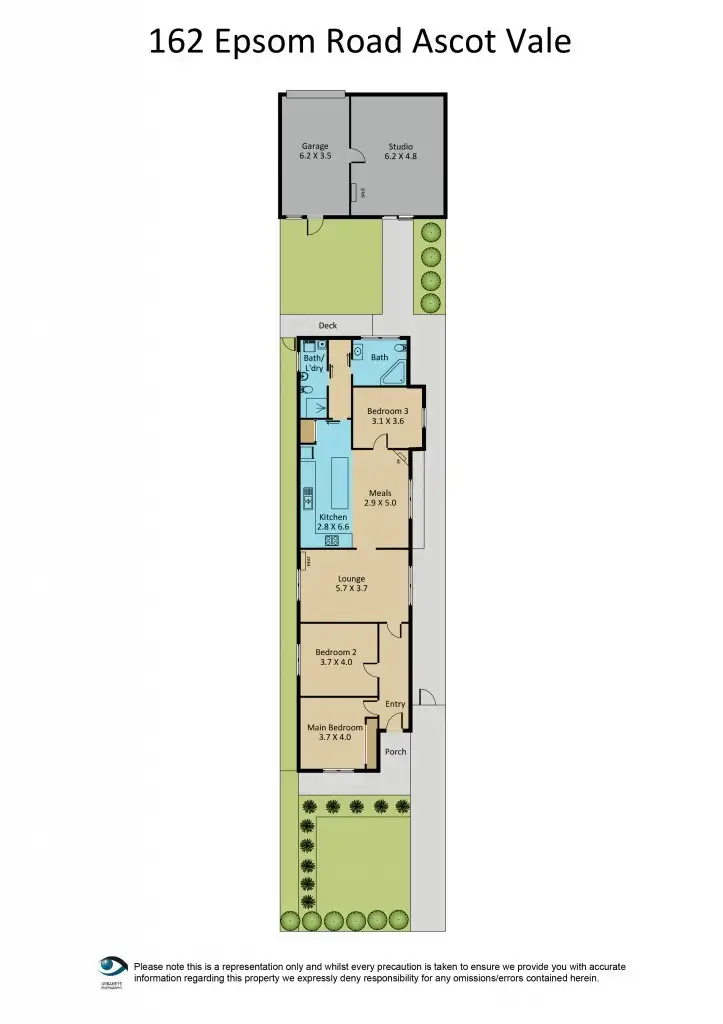 Floorplan of Homely house listing, 162 Epsom Road, Ascot Vale VIC 3032