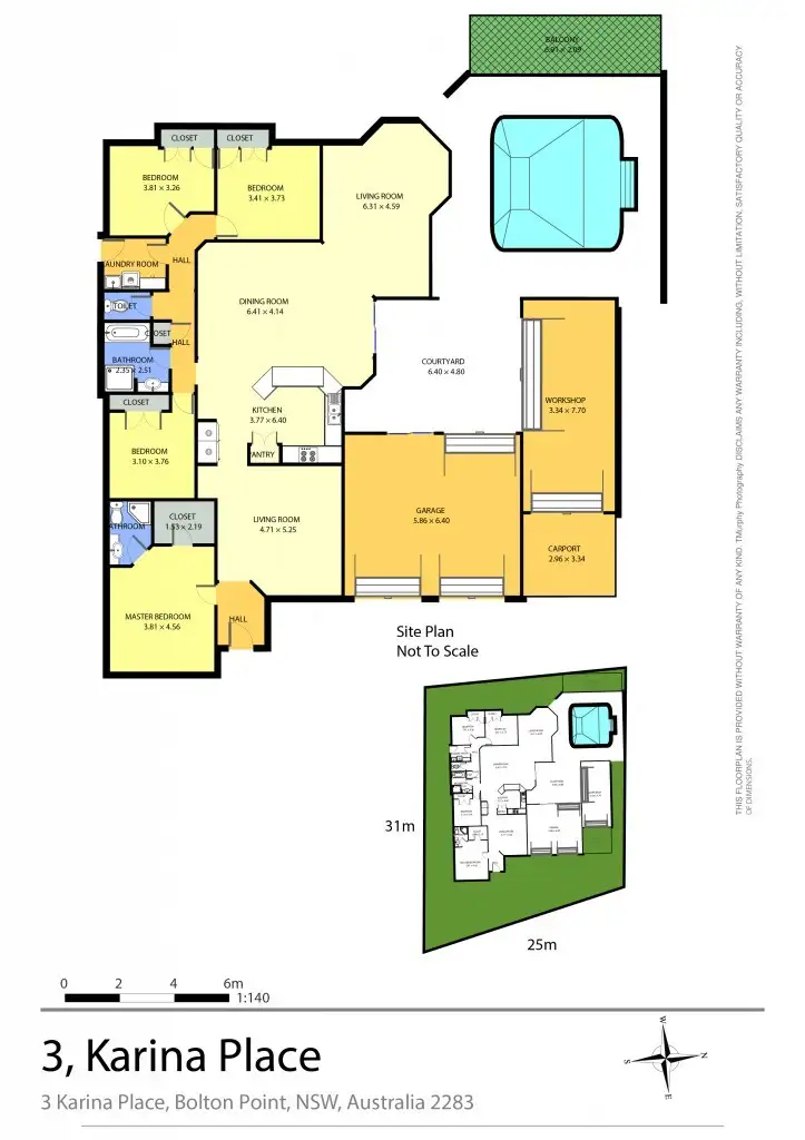 Floorplan of Homely house listing, 3 Karina Place, Bolton Point NSW 2283