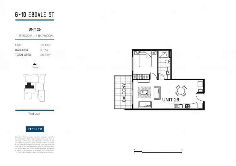 Floorplan of Homely apartment listing, Level 3, 6/8 Ebdale Street, Frankston VIC 3199