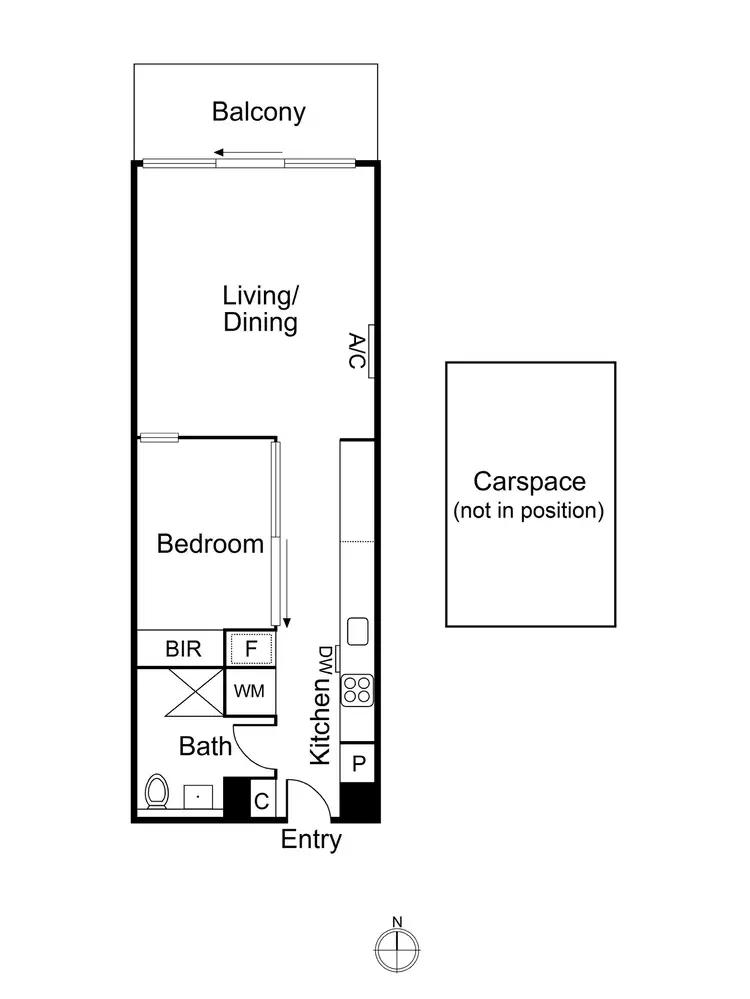 Floorplan of Homely apartment listing, 505/22 Chatham Street, Prahran VIC 3181