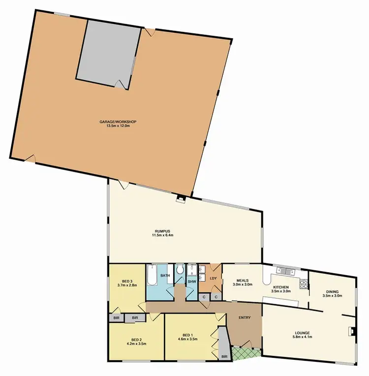 Floorplan of Homely house listing, 465 Glenburnie Road, Eden Park VIC 3757