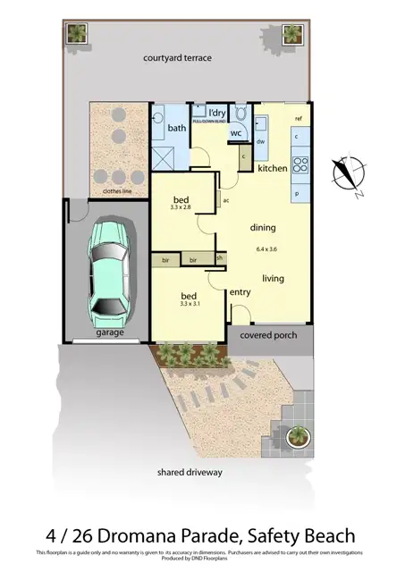 Floorplan of Homely unit listing, 4/26 Dromana Parade, Safety Beach VIC 3936