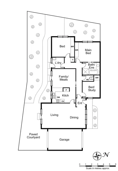 Floorplan of Homely unit listing, 3/6 Oakleigh Crescent, Ormond VIC 3204