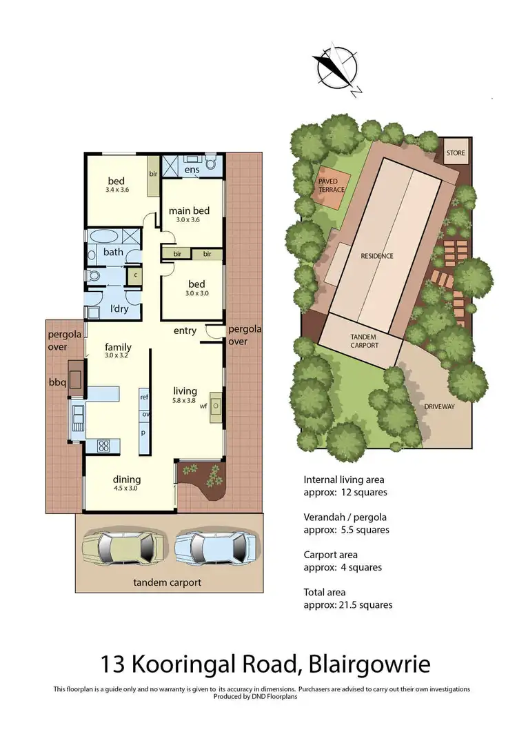 Floorplan of Homely house listing, 13 Kooringal Road, Blairgowrie VIC 3942
