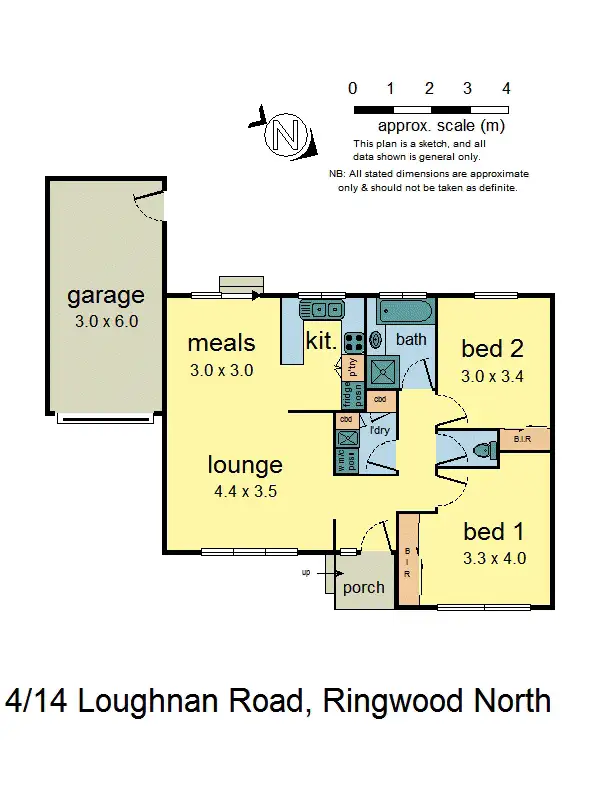 Floorplan of Homely unit listing, 4/14 Loughnan Road, Ringwood North VIC 3134