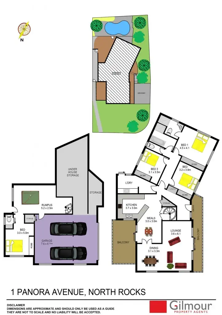 Floorplan of Homely house listing, 1 Panora Avenue, North Rocks NSW 2151