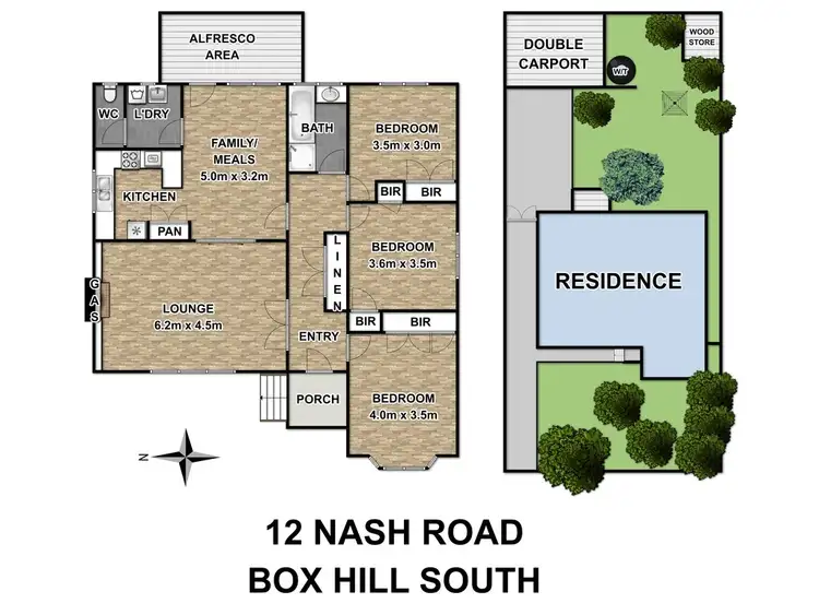 Floorplan of Homely house listing, 12 Nash Road, Box Hill South VIC 3128