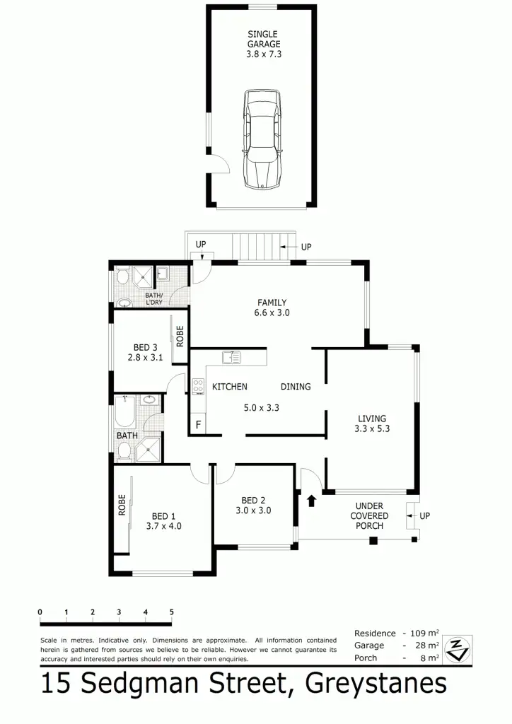 Floorplan of Homely house listing, 15 Sedgman Street, Greystanes NSW 2145