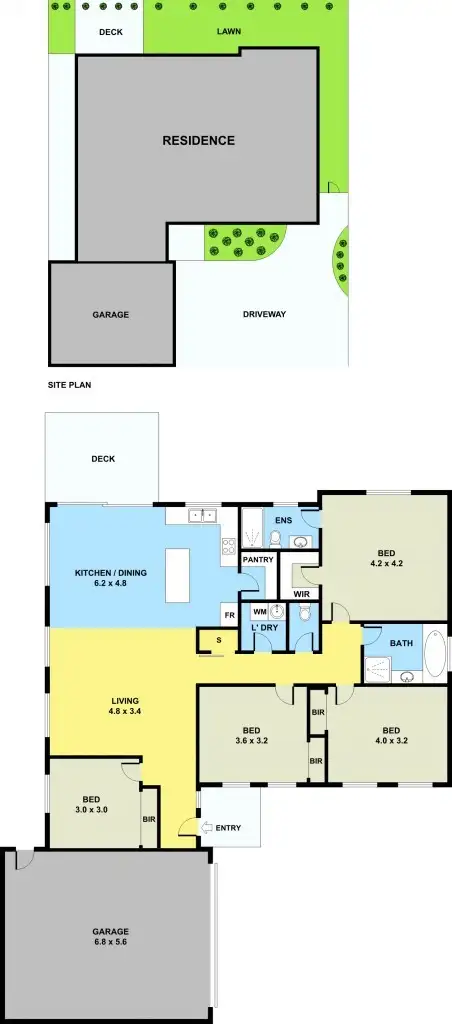 Floorplan of Homely unit listing, 2/32 David Street (Hadfield), Glenroy VIC 3046