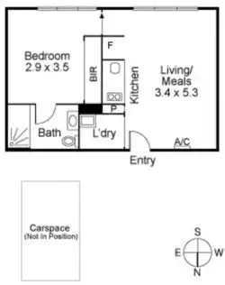 Floorplan of Homely apartment listing, 119/264 Drummond Street, Carlton VIC 3053