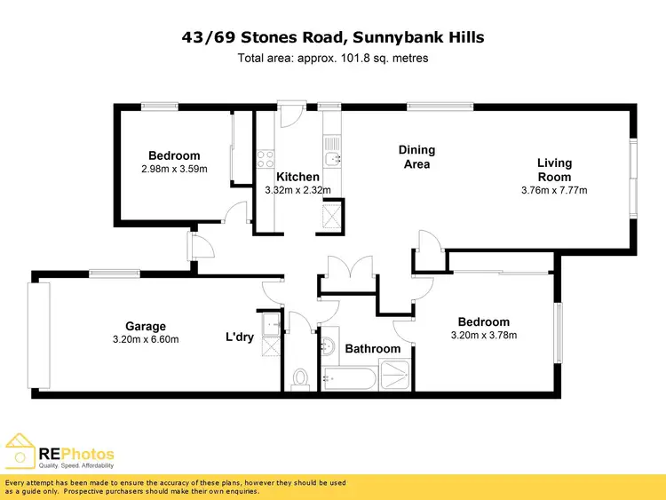 Floorplan of Homely townhouse listing, 43/69 Stones Road, Sunnybank Hills QLD 4109
