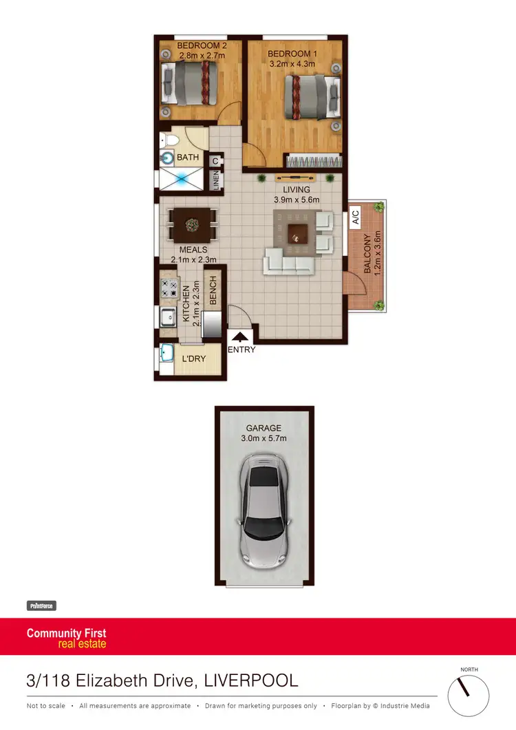 Floorplan of Homely unit listing, 3/118 Elizabeth Drive, Liverpool NSW 2170