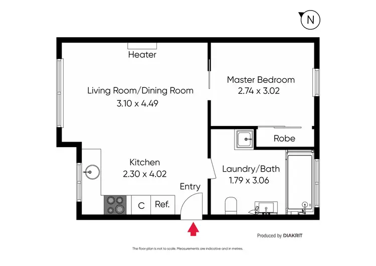 Floorplan of Homely apartment listing, 6/45 Southey Street, Elwood VIC 3184