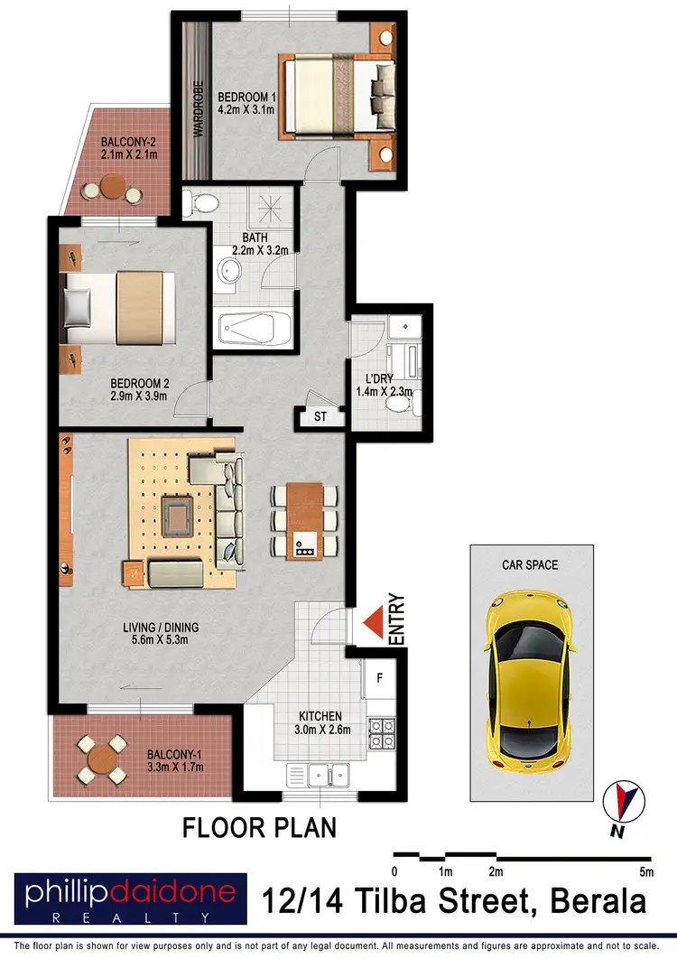 Floorplan of Homely unit listing, 12/14 Tilba Street, Berala NSW 2141