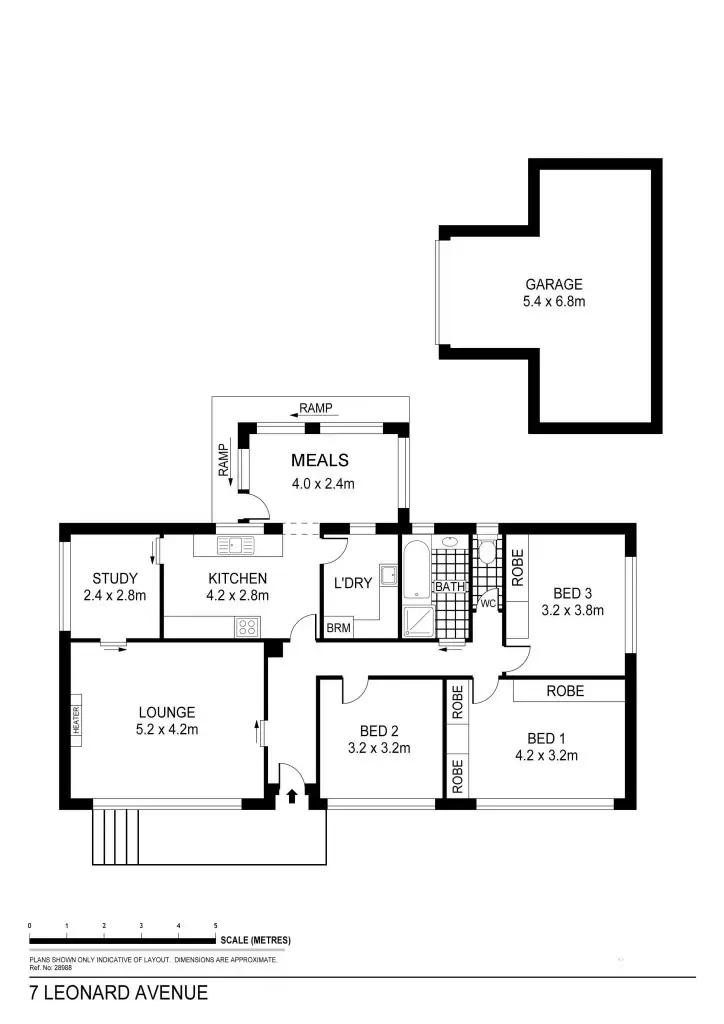 Floorplan of Homely house listing, 7 Leonard Avenue, Flora Hill VIC 3550