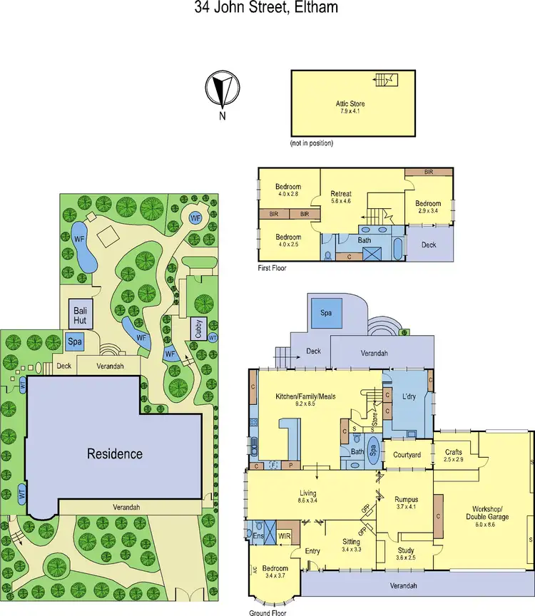 Floorplan of Homely house listing, 34 John Street, Eltham VIC 3095