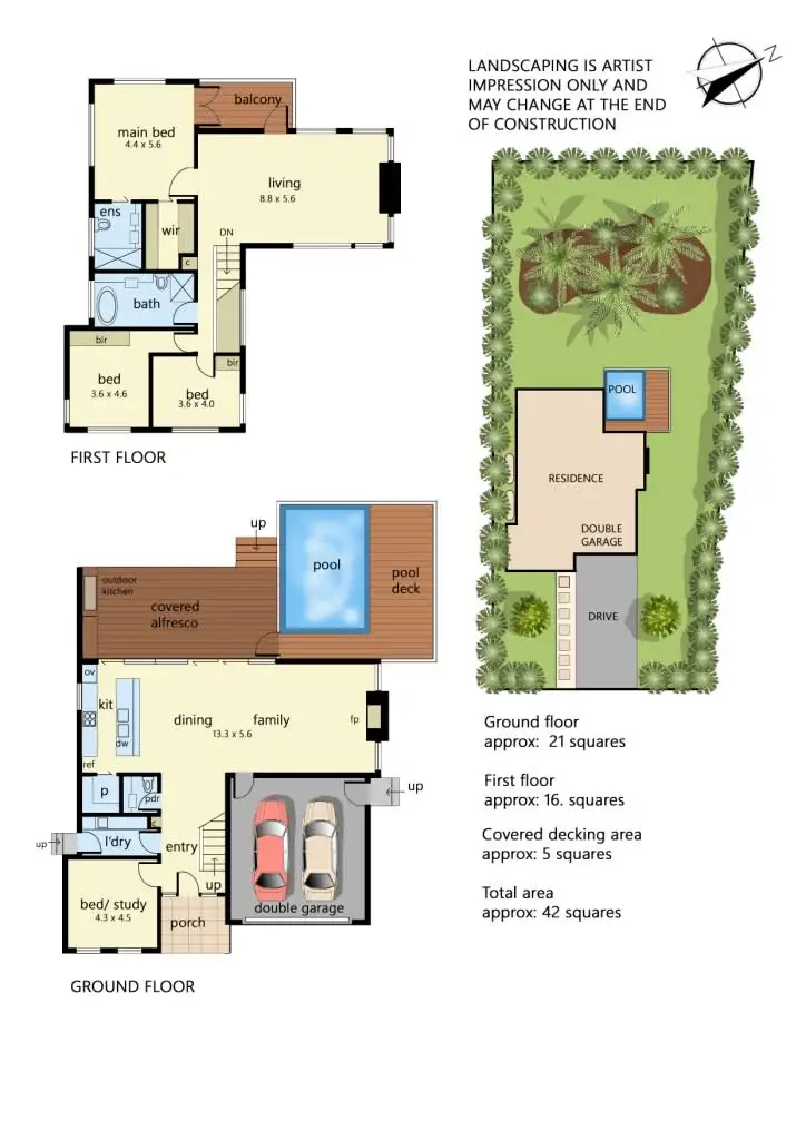 Floorplan of Homely house listing, 6 Cooraminta Road, Rye VIC 3941