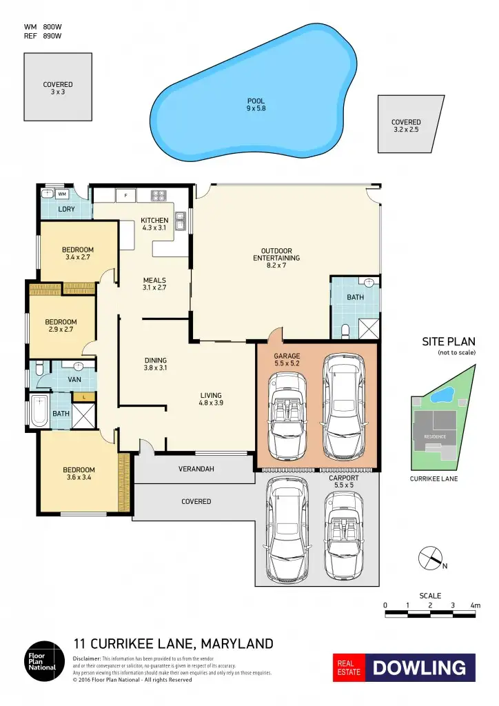 Floorplan of Homely house listing, 11 Currikee Lane, Maryland NSW 2287