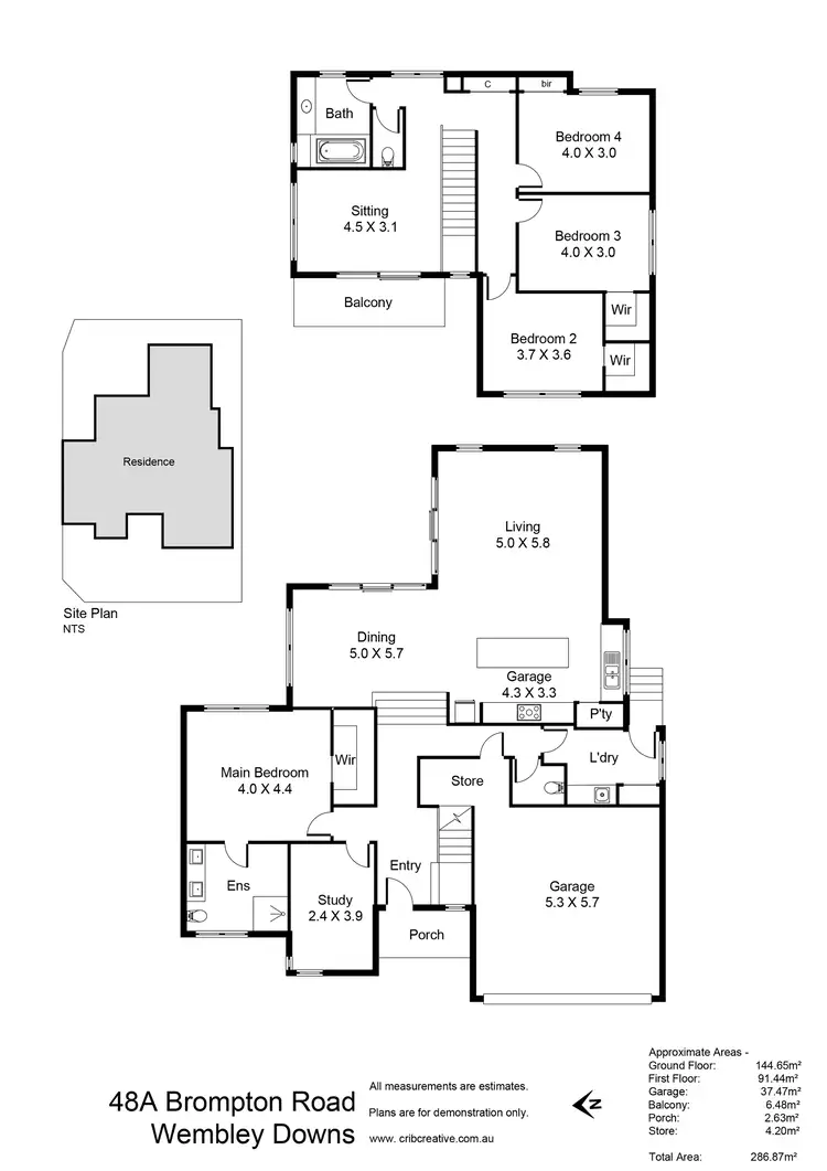 Floorplan of Homely house listing, 48a Brompton Road, Wembley Downs WA 6019