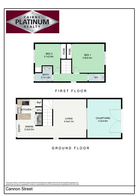 Floorplan of Homely unit listing, 17/6 Cannon Street, Manunda QLD 4870