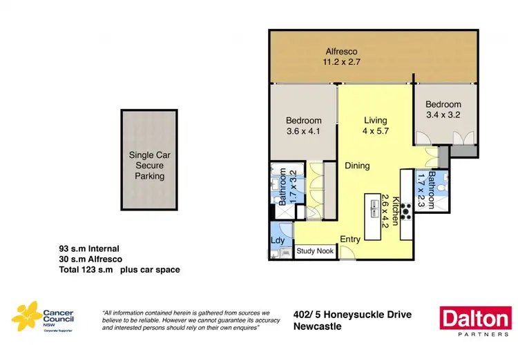 Floorplan of Homely unit listing, 402/5 Honeysuckle Drive, Newcastle NSW 2300