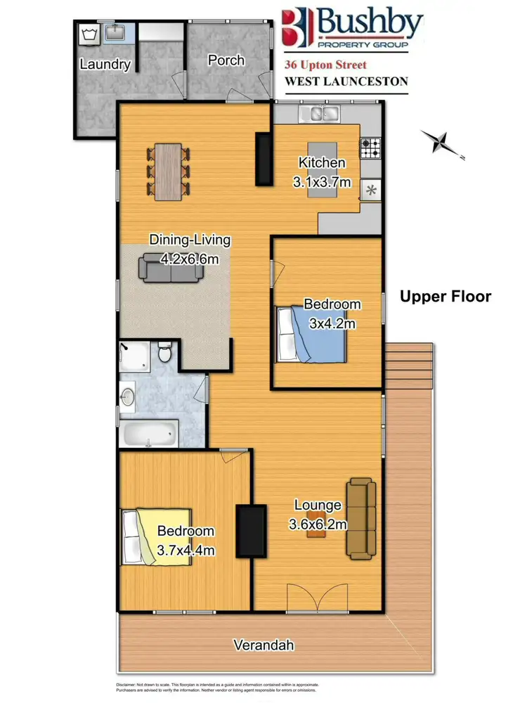 Floorplan of Homely house listing, 36 Upton Street, West Launceston TAS 7250