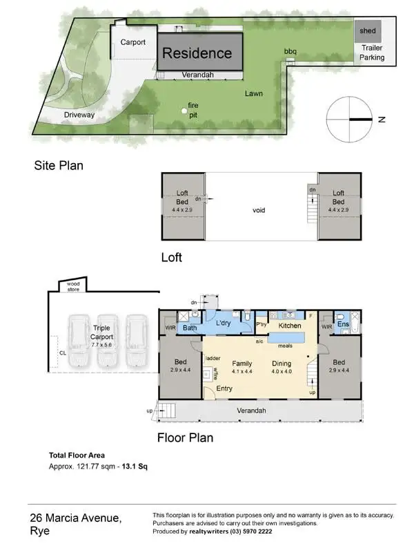 Floorplan of Homely house listing, 26 Marcia Avenue, Rye VIC 3941