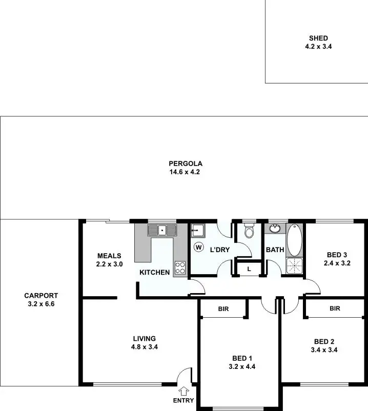Floorplan of Homely house listing, 83 Lalor Road, Kenwick WA 6107