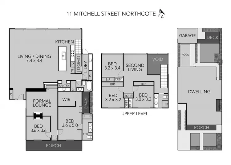 Floorplan of Homely house listing, 11 Mitchell Street, Northcote VIC 3070
