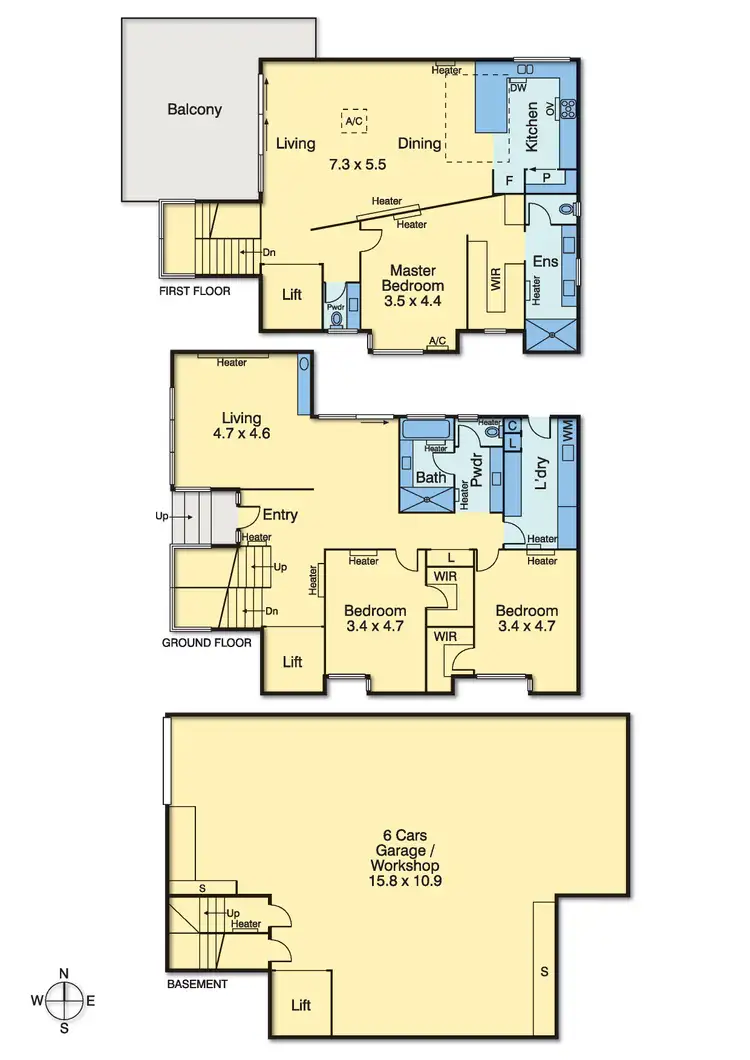 Floorplan of Homely house listing, 7 Rockcliff Court, Mornington VIC 3931