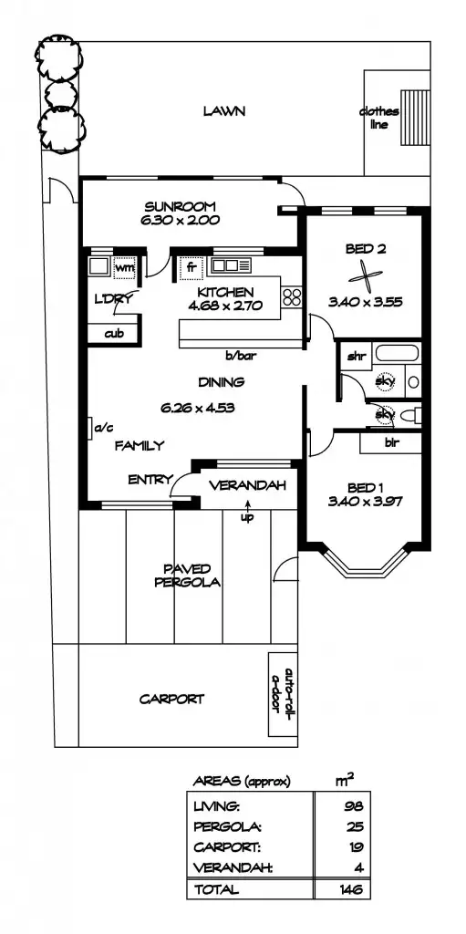 Floorplan of Homely unit listing, 6/75 Coombe Road, Allenby Gardens SA 5009