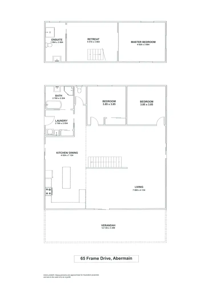 Floorplan of Homely house listing, 65 Frame Drive, Abermain NSW 2326