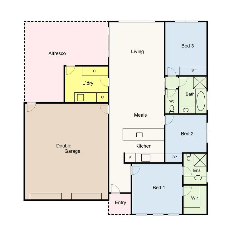 Floorplan of Homely house listing, 1/219 Finch Street, Ballarat VIC 3350