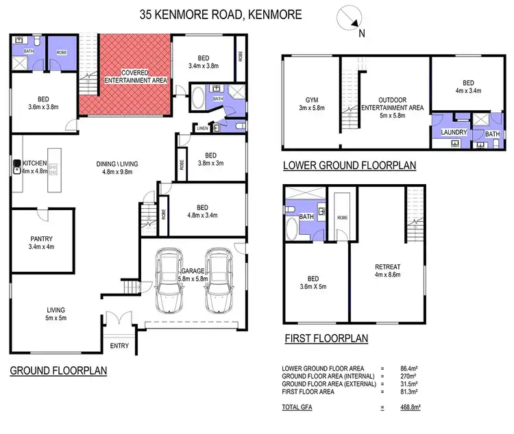 Floorplan of Homely house listing, 35 Kenmore Road, Kenmore QLD 4069