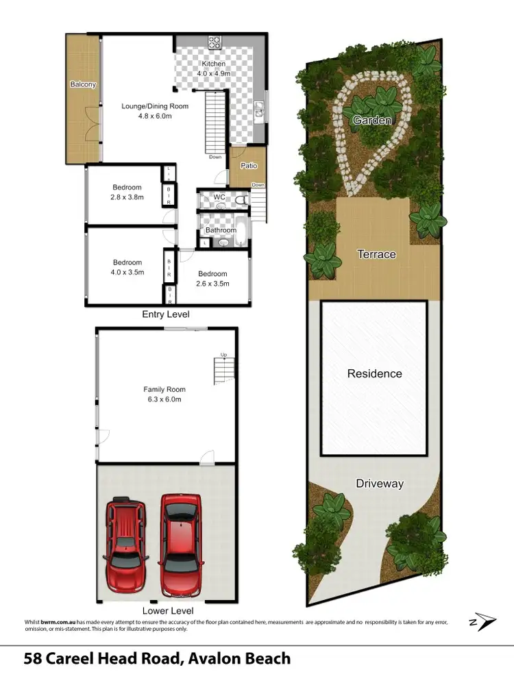 Floorplan of Homely house listing, 58 Careel Head Rd, Avalon NSW 2107