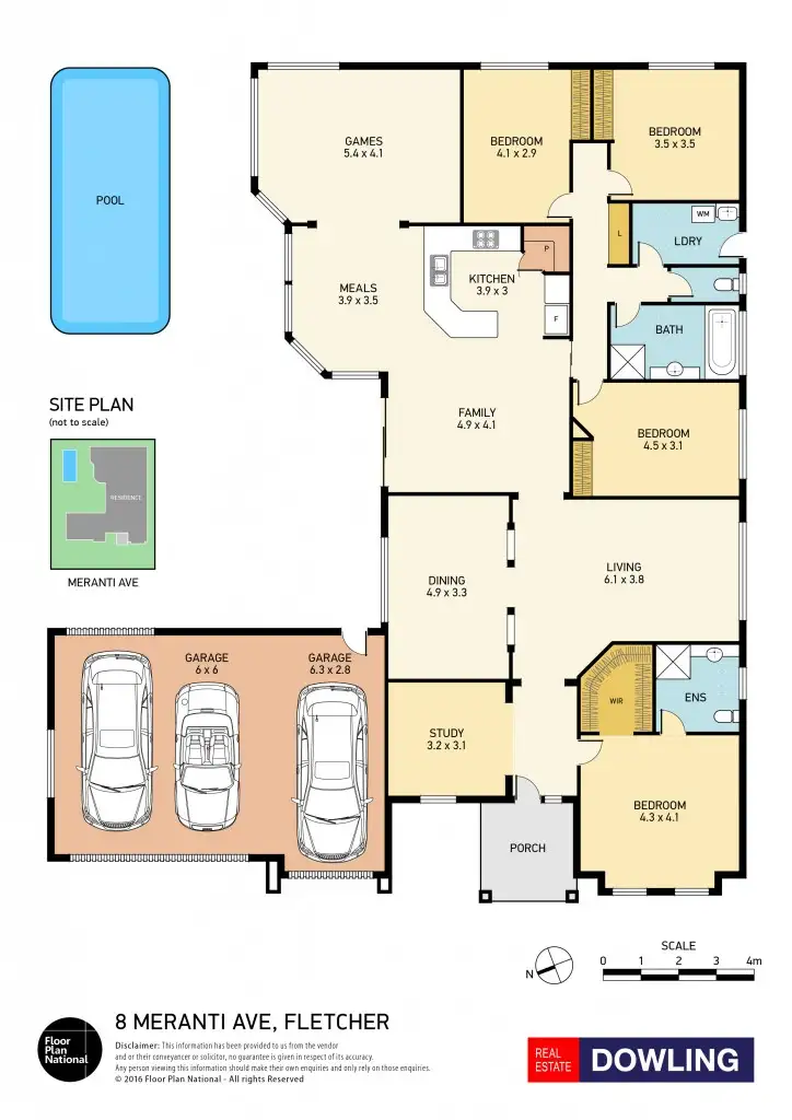 Floorplan of Homely house listing, 8 Meranti Avenue, Fletcher NSW 2287