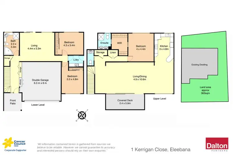 Floorplan of Homely house listing, 1 Kerrigan Close, Eleebana NSW 2282