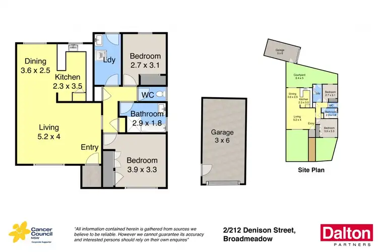 Floorplan of Homely unit listing, 2/212 Denison Street, Broadmeadow NSW 2292
