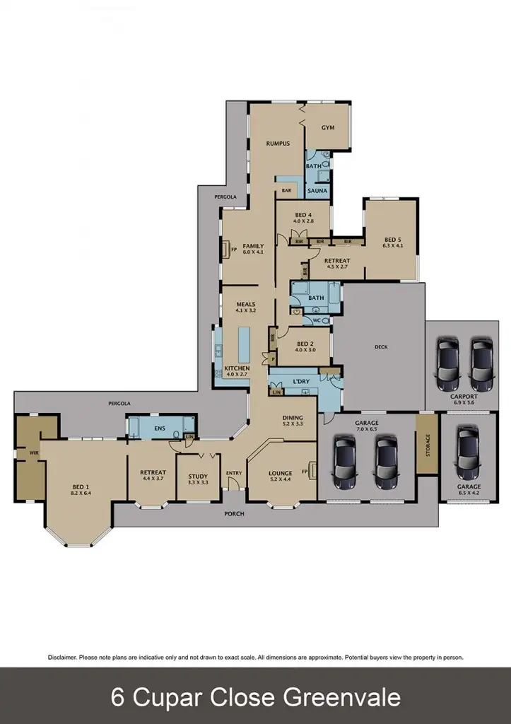 Floorplan of Homely house listing, 6 Cupar Place, Greenvale VIC 3059