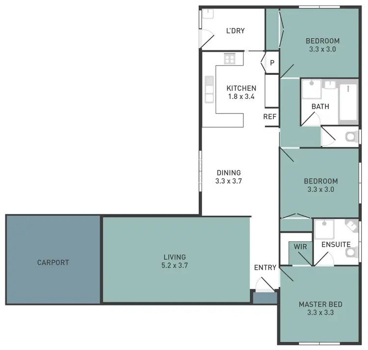 Floorplan of Homely house listing, 94 Blackforest Road, Wyndham Vale VIC 3024