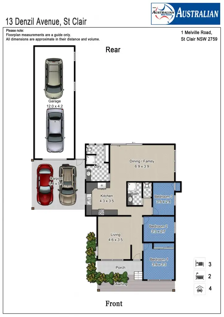Floorplan of Homely house listing, 13 Denzil Avenue, St Clair NSW 2759