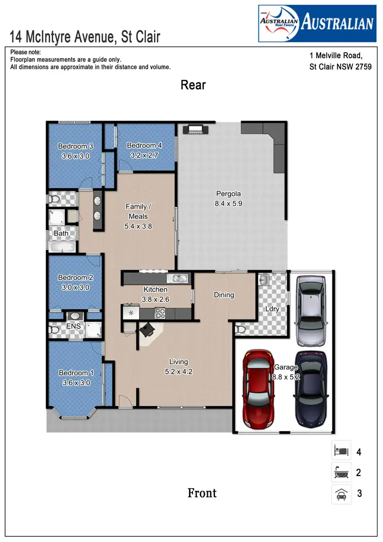 Floorplan of Homely house listing, 14 McIntyre Avenue, St Clair NSW 2759