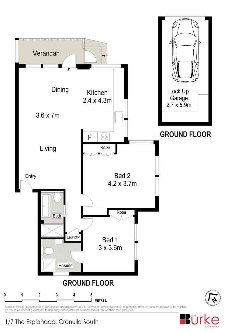 Floorplan of Homely unit listing, 1/7 The Esplanade, Cronulla NSW 2230