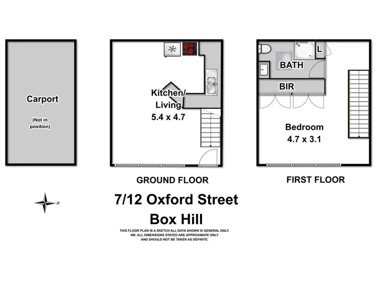 Floorplan of Homely unit listing, 7/12 Oxford Street, Box Hill VIC 3128