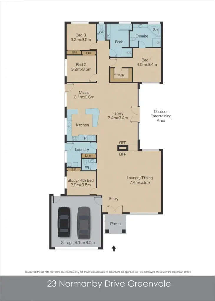 Floorplan of Homely house listing, 23 Normanby Drive, Greenvale VIC 3059