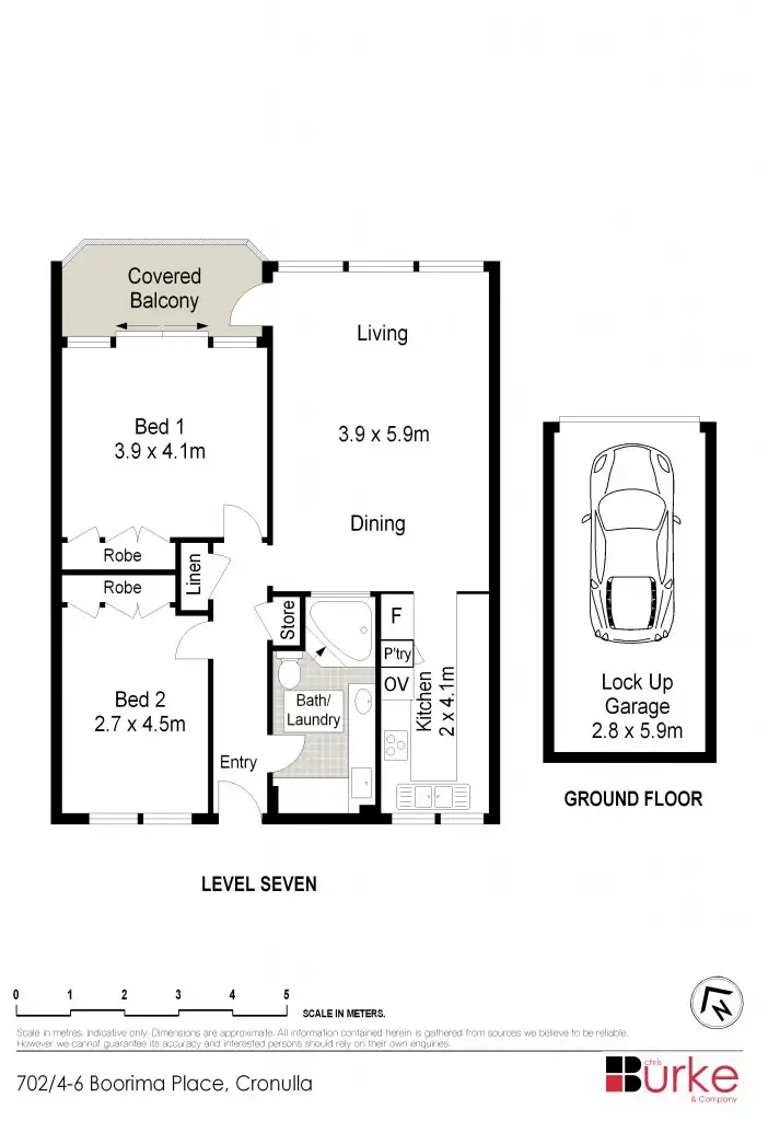 Floorplan of Homely apartment listing, 702/4-6 Boorima Place, Cronulla NSW 2230